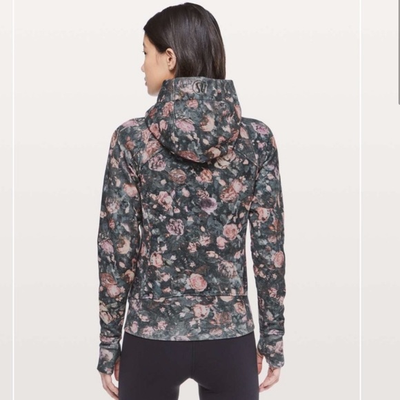Lululemon Scuba Hoodie Light Cotton Fleece Frosted Rose Multi Size 8 - Picture 3 of 9
